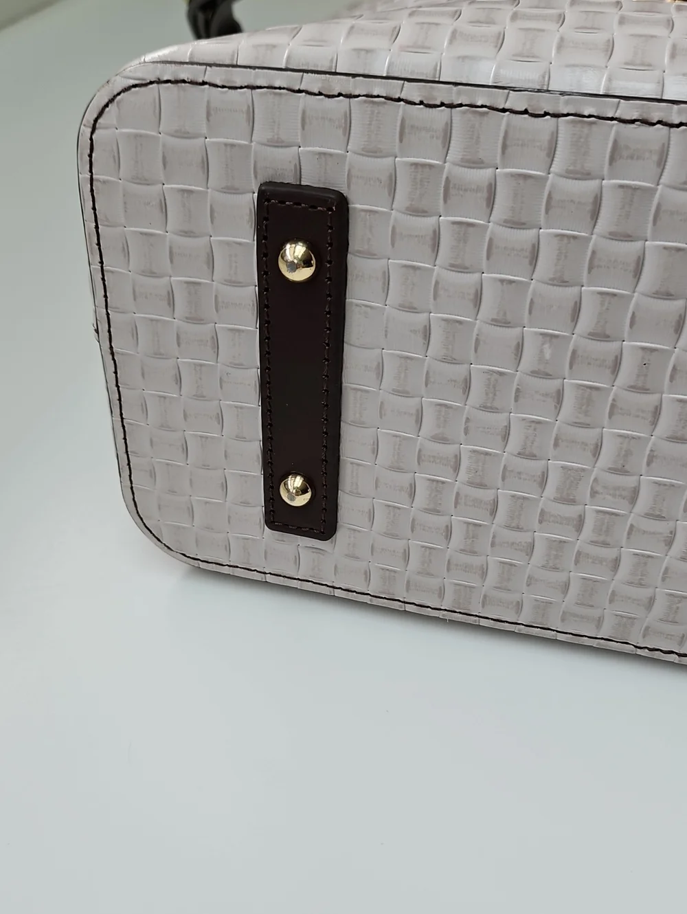 🪸 SUMMER SALE Dooney & Bourke Oyster White Woven Liliana Satchel/Matching Purse